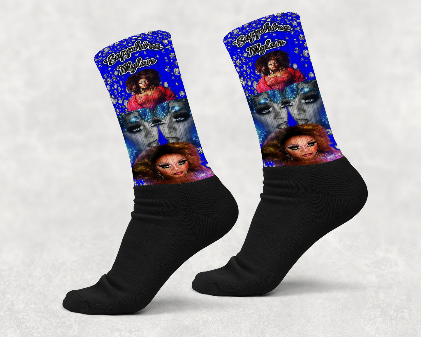 Sapphire Mylan Athletic Sock