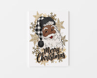 Black Flannel Santa